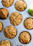 Trust me, no one will suspect that these fluffy cinnamon apple muffins are healthy! cookieandkate.com